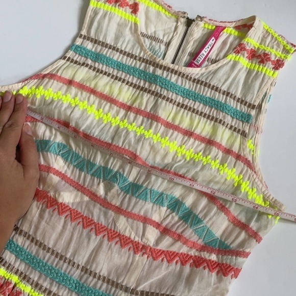 Plenty by Tracy Reese Neon & Cream Fit & Flare Dress size 2 & 8 - Picture 14 of 16